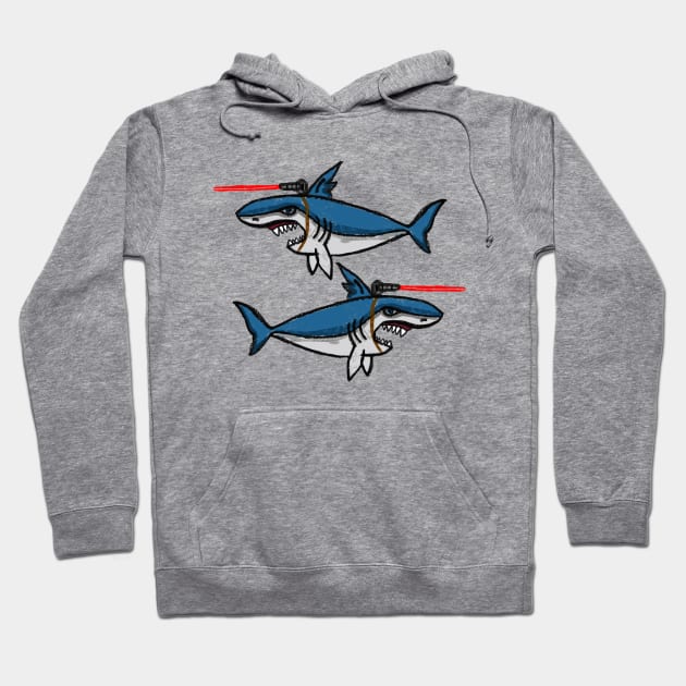 Sharks With Friggin’ Laser Beams Attached to Their Heads. Hoodie by Barnyardy